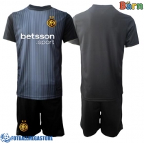 Fotballdrakt Barn Inter Milan Keeper Hjemmedraktsett 2025-26 Kortermet (+ Korte bukser)